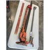 Image 1 : 3FT CLAMP AND LARGE JACK