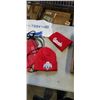 Image 3 : HOCKEY RELATED SCARFS, TOQUES, AND A WATER BOTTLE