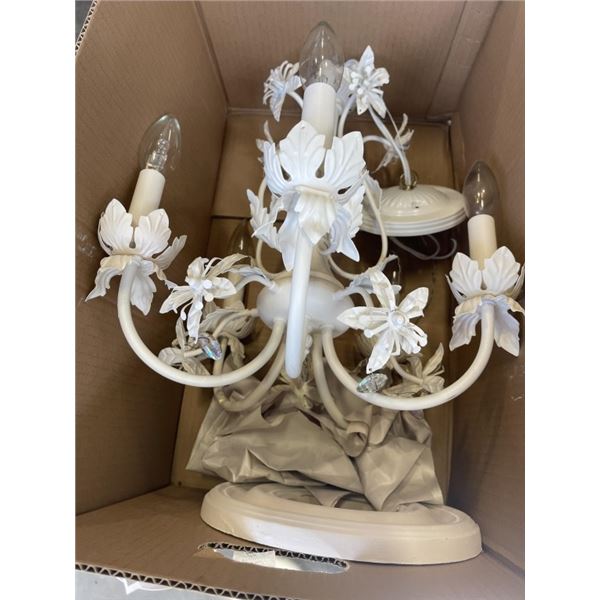 VINTAGE WHITE CHANDELLIER