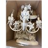 Image 1 : VINTAGE WHITE CHANDELLIER