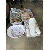 Image 1 : 4 TOTES OF WEDDING/ PARTY SUPPLY ITEMS