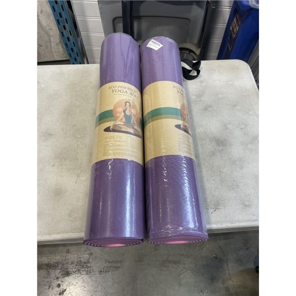 2 NEW ECO FRIENDLY YOGA MATTS