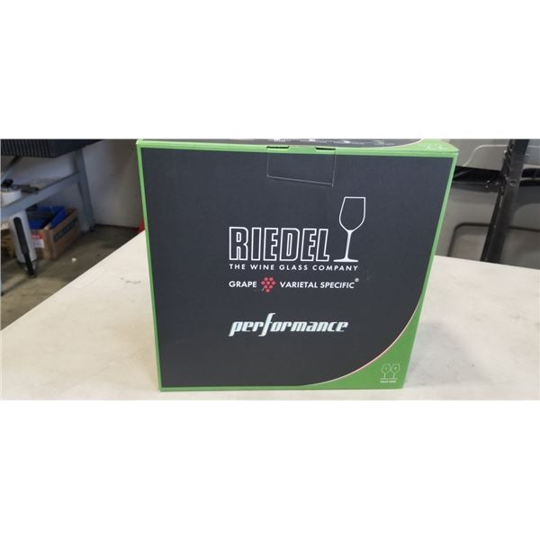 2 NEW RIEDEL PERFORMANCE PINOT NOIR CRYSTAL WINE GLASSES