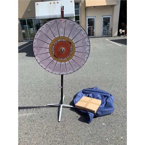 NEW 36" SPINNING PRIZE WHEEL WITH CARRY BAG