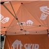 Image 3 : AS NEW 10FT X 10FT ULINE POPUP CANOPY WITH SKIP THE DISH BRAND TOP