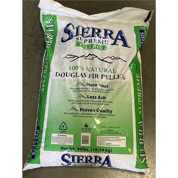 5  40LB BAGS DOUGLAS FIR PELLETS