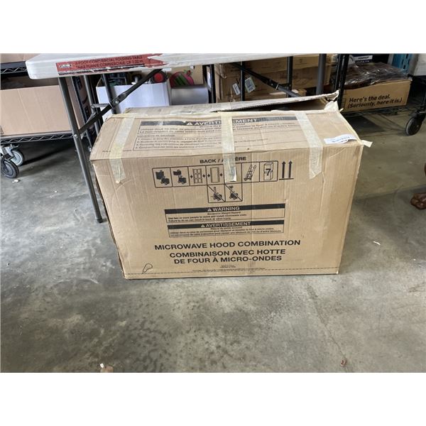 AS NEW MICROWAVE HOOD COMBINATION FAN