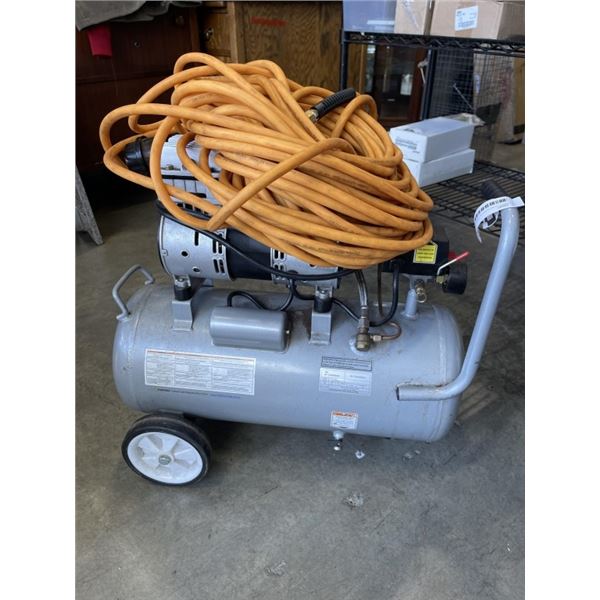 CALIFORNIA ULTRA QUIET OIL-FREE AIR COMPRESSOR  W/ HOSE - WORKING