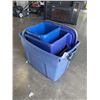 Image 2 : LOT OF STORAGE TOTES W/ SOME LIDS