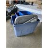 Image 3 : LOT OF STORAGE TOTES W/ SOME LIDS