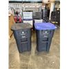Image 1 : LARGE GARBAGE AND RECYLING BIN