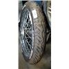 Image 2 : WIRE SPOKE MOTORBIKE FRONT WHEEL WITH TIRE