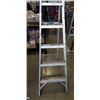 Image 2 : 6FT ALUMINUM  A-FRAME LADDER