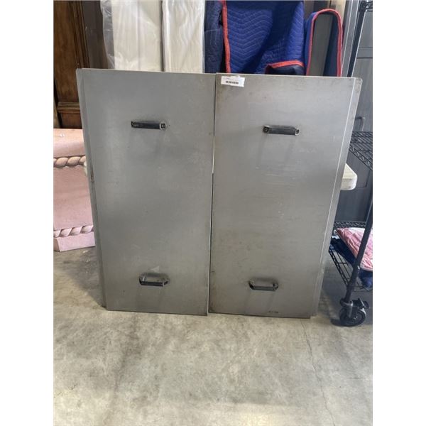 2  20 x 45 STAINLESS STEEL SHEET COVERS