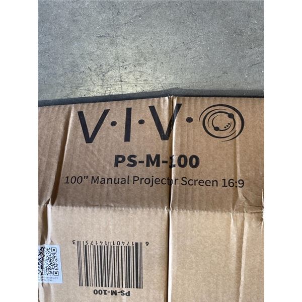 VIVO 100" MANUAL PROJECTOR SCREEN