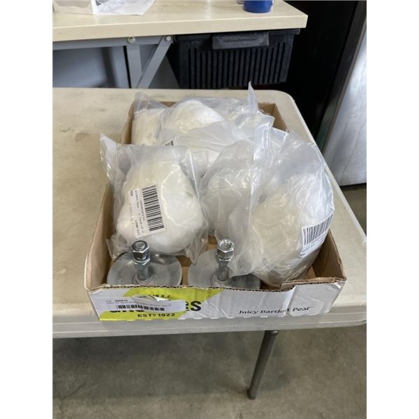 TRAY OF NEW ADJUSTABLE HEIGHT SNOW PLOW FEET