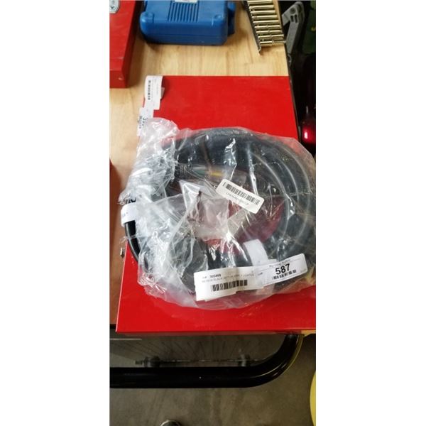 AS NEW BLACK 25FT LIFE SUPPLY LIGHTED INDOOR OUTDOOR HEAVY DUTY EXTENSION CORD, 10AWG