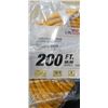 Image 2 : AS NEW ORANGE 200FT LIFE SUPPLY HEAVY DUTY INDOOR OUTDOOR 3 WIRE GROUNDED LIGHTED EXTENSION, 12AWG