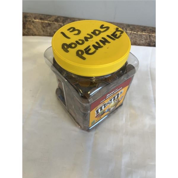 13 LBS PENNIES