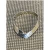 Image 1 : HAND MADE SILVER TONE BANGLE MARKED CDM