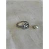 Image 2 : STERLING SILVER RING W/ PEARL, PEARL IS LOOSE