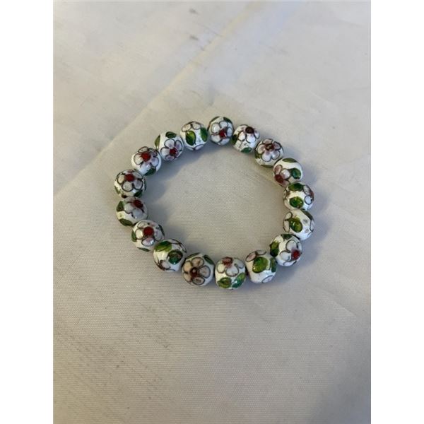 VINTAGE CLOISONNE BEADS BRACELET