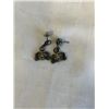 Image 1 : VINTAGE STERLING SILVER AZTEC EARRINGS