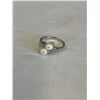 Image 1 : STERLING SILVER W/ GENUINE PEARLS RING, MARKED STER AND PC