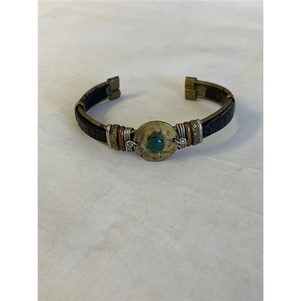 VINTAGE COIN OPEN CUFF BANGLE