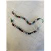 Image 1 : 2 VINTAGE ITALIAN BLASS BEADS HANGERS VINTAGE  SILVER BEADS W/ STONES NECKLACE