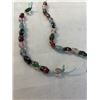 Image 2 : 2 VINTAGE ITALIAN BLASS BEADS HANGERS VINTAGE  SILVER BEADS W/ STONES NECKLACE