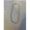 Image 1 : TRIPLE STRAND GENUINE SEED PEARLS NECKLACE