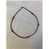 Image 1 : BLACK PEARL CHOKER NECKLACE MARKED 925 CLASP