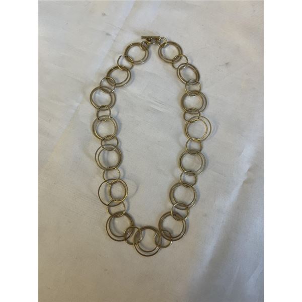 SILVER LINKS CHOKER NECKLACE