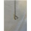 Image 1 : STERLING SILVER AND GOLD HEART PENDANT W/ CHAIN NECKLACE MARKED 925 ITALY