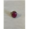 Image 1 : STERLING SILVER INDIAN RUBY STONE RING, MARKED 925 SIZE 6