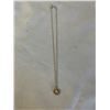 Image 1 : GOLD FILLED CORO CHAIN W/ PEARL PENDANT NECKLACE