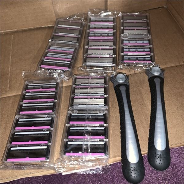 NEW 32 PC 6 LAYER RAZOR BLADE SET