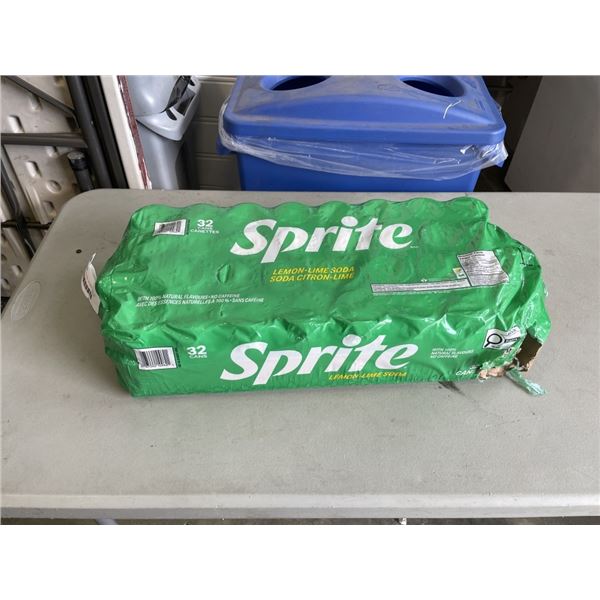 FLAT OF SPRITE SODA, 32 PACK, MISSING TWO