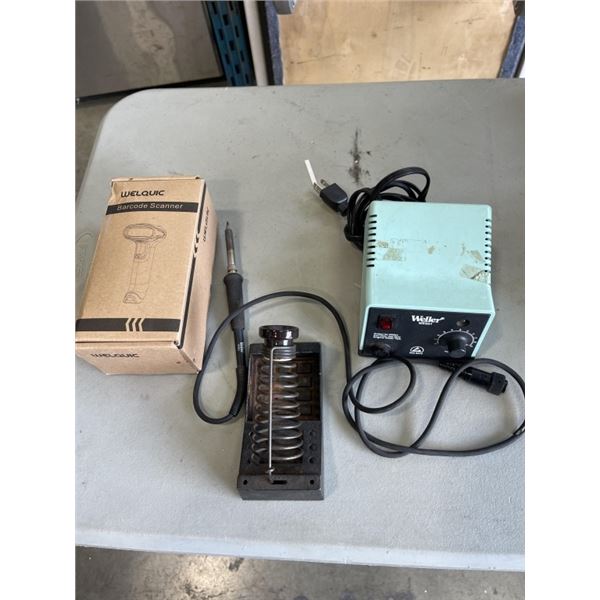 WELLER WES51 SOLDERING IRON AND NEW BARCODE SCANNER