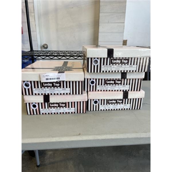 5 NEW PAIRS OF ASSORTED SIZE SHOES