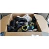 Image 1 : LARGE BOX OF NEW BOOTS AND SLIPPERS - KIDS AND LADIES
