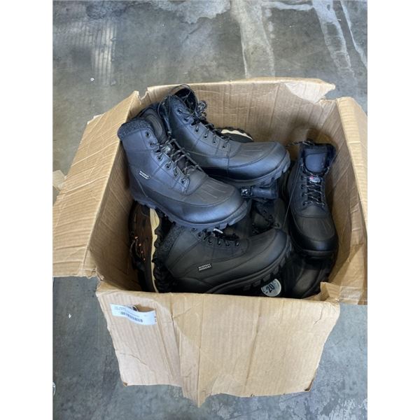 LARGE BOX OF NEW MENS BOOTS
