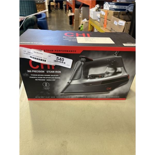 CHI 360 PRECISION STEAM IRON - TESTED WORKING, RETAIL $99