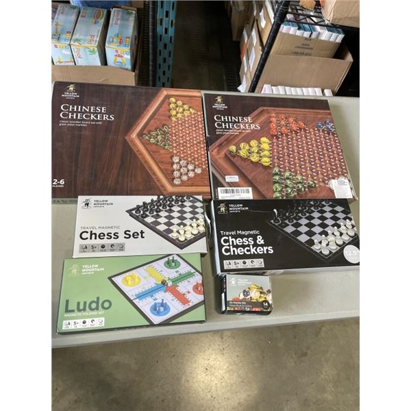 ASSORTED NEW YELLOW MOUNTAIN IMPORTS BOARD GAMES