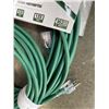 Image 3 : AS NEW 100FT LIFE SUPPLY HEAVY DUTY INDOOR OUTDOOR LIOGHTED 3 WIRE GROUNDED EXTENSION CORD, GREEN 14