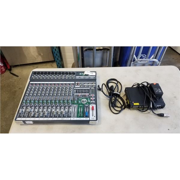 SHURE MIC RECEIVER W/ CORDS AND YORKVILLE COMPACT SOUND MIXER