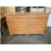 Image 1 : MAPLE FINISH 10 DRAWER DRESSER