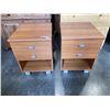 Image 1 : PAIR 2 DRAWER MAPLE FINISH NIGHT STANDS