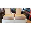 Image 1 : PAIR OF MODERN SINGLE DRAWER LOW SIDE TABLES